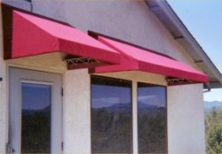 custom awning, traditional awning Sunbrella acrylic