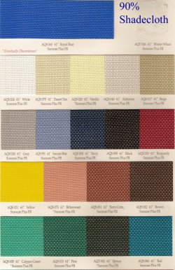 textilene 90% shade fabric